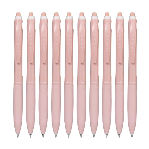 Image of Pentonic B-RT Shades 0.7 mm Ball Point Pen Box Pack | Red Ink, Pack of 10