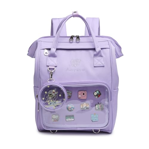 Image of CHERRY SAUCE Ita Bag Pin Kawaii Cute Display Mommy Backpack for School Anime Cosplay with Insert