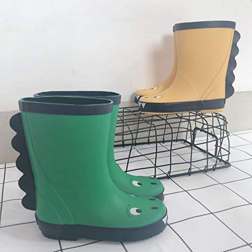 Generic Crianças Unisex Dos Desenhos Animados Botas de Chuva À Prova De Água- Teste Padrão Do Dinoss