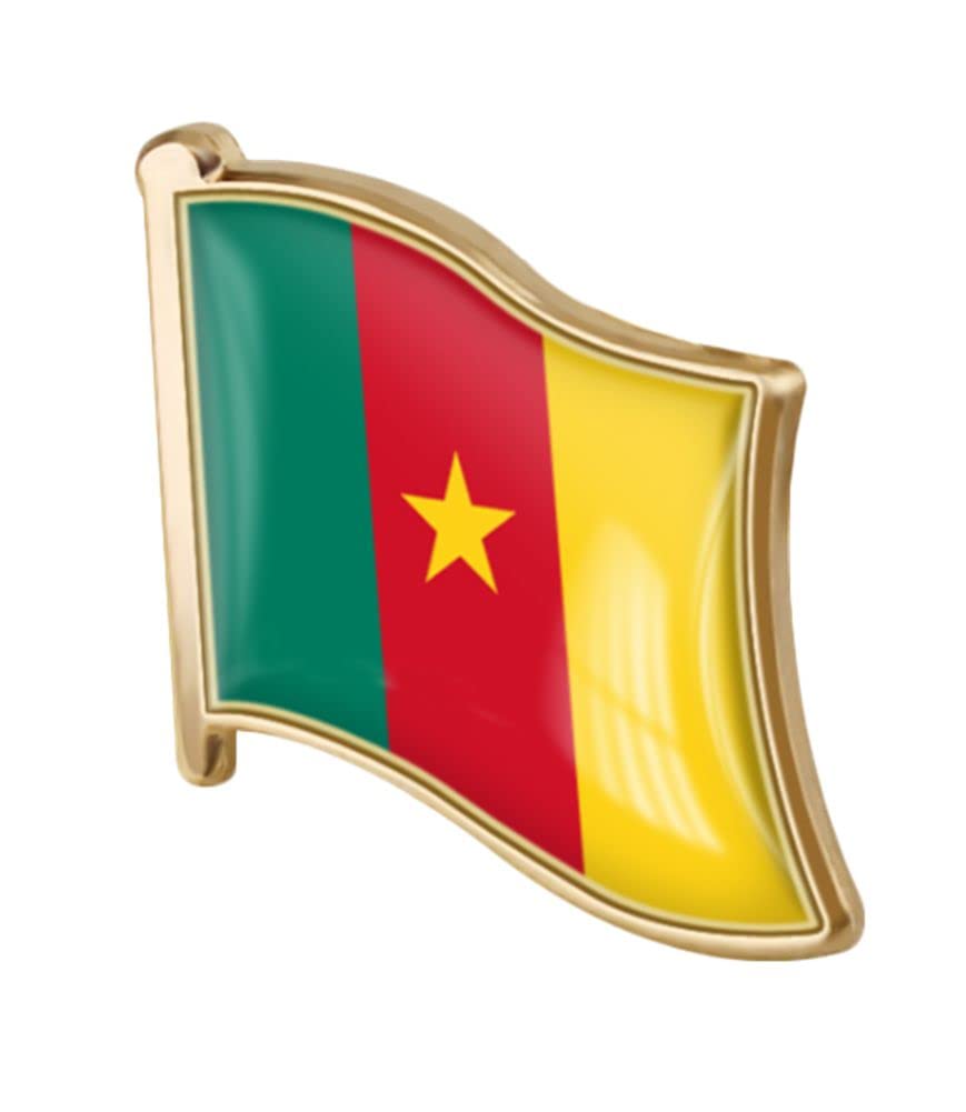 vmcoatdu Country Flag Pin Badge International Travel Brooch Metal Alloy Souvenir Pin for Hat Clothes Backpack