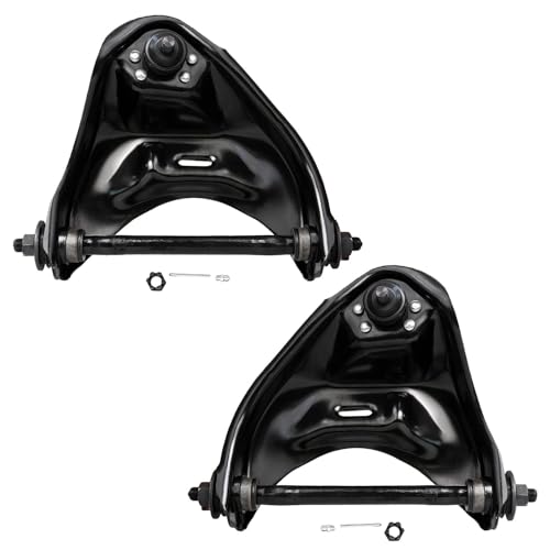 Image of Detroit Axle - 4pc Front End Control Arms Kit for Chevy Blazer S10 Malibu Monte Carlo GMC Jimmy S15 Sonoma Buick Century Regal 2 Upper Control Arms w /Ball Joints 2 Outer Tie Rod End Links Replacement