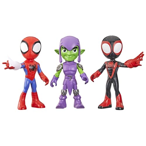 Marvel Spidey y Sus súper Amigos - Pack de 3 Figuras de acción supergrandes de 22,8 cm, Juguete de superhéroe y Figura para niños a Partir de 3 años