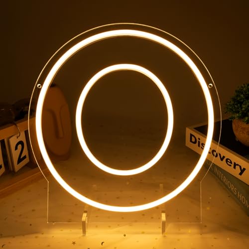 Image of Light Up Letters O, Led Marquee Letter Lights Neon Sign, 13.9 inch Height Decorative Lighted Alphabet Number, Battery /USB Powered Led Letters Lights for Wedding, Birthday, Party, Christmas or Home Decor