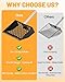Szwbee Chicken Poop Scooper and Rake – 2-in-1 Metal Litter Sifter for Chicken Coops, Sand, and Runs with 22–62