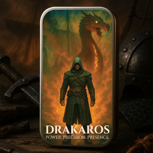Image of Solid Perfume for Men Duo - Drakaros & Rogue | 10g x 2 (20g Total) | Long-Lasting Alcohol-Free Solid Cologne | Aromatic Citrus & Warm Vanilla Fragrance | Pocket Travel Perfume Balm for Men