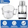 Tazón de Trabajo de 14 Tazas DLC-005AGTXT1 - Compatible con la Serie DFP-14 de Cuisinart, Equipado con 4 Clips de Bloqueo, Adecuado para Tapa de Tazón DFP-14NWBCT1 8