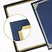 50 Packs Certificate Holders, Navy Blue Diploma Holders, Certificate Covers with Gold Foil Border for Letter Size 8.5 x 11 Award Certificates, Diploma and Documents