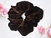 Chocolate Brown Velvet Scrunchy-Regular