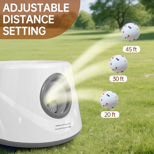 ZAPELL Automatic Ball Launcher for Dogs, Dog Ball Fetch Machine with 6 Pcs ETPU Balls, Interactive Pet Self Playing for Small Puppies Dogs. - Thumbnail 4