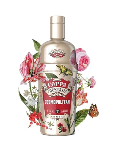 Coppa Cocktails Ready-to-Drink Cosmopolitan | Easy Premium Pre-Mixed | Just Add Ice | 10% ABV | 70cl