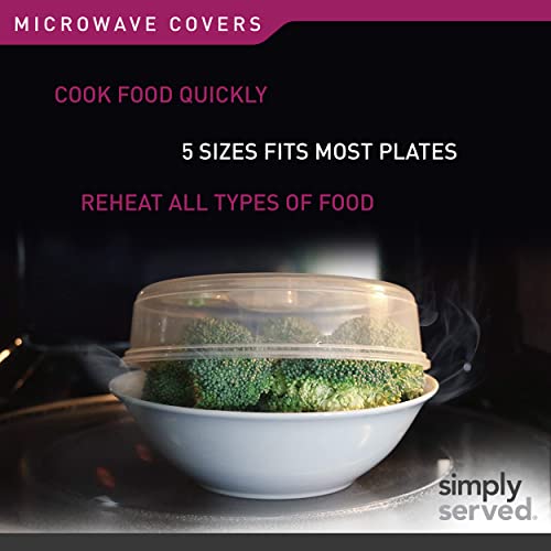 Simply Served Variety Pack Steam Vents Microwave Splatter Covers, Clear #TOP2