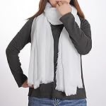 Women Summer Cotton Blend Crinkle Vintage Soft Long Scarf Linen Beach Shawl Wrap