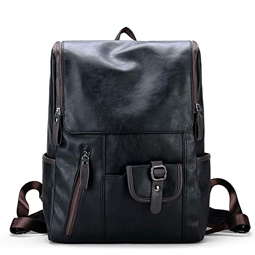 WFDA Mochila Unisex Los Hombres de Cuero Mano Hecha a de la Vendimia portátil Bolso