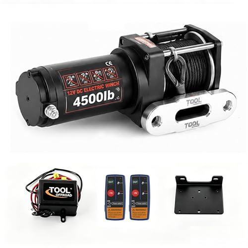 Winche eléctrico impermeable 4500 lbs con control remoto miniatura 1