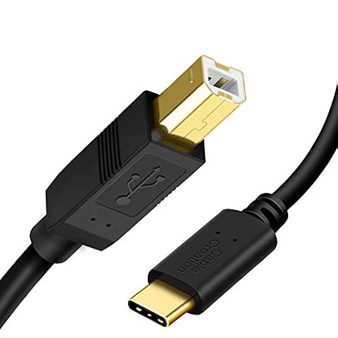 CableCreation Kabel do drukarki USB B na USB C, 15 m, kabel do drukarki typu B na typ C, do MacBooka Pro, Air, kabel MIDI do pianina cyfrowego Yamaha Casio, klawiatury MIDI, kontrolera DJ, DAC do