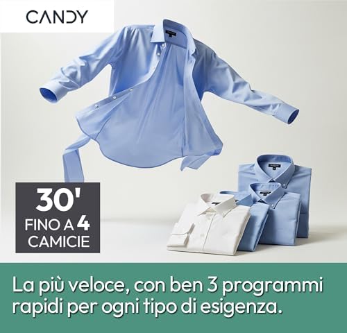 Candy Smart Pro , Asciugatrice 9 KG, Classe E, Bianco, Vapore, Wi-Fi, CSOE H9A2DE-S 3 Candy Smart Pro , Asciugatrice 9 KG, Classe E, Bianco, Vapore, Wi-Fi, CSOE H9A2DE-S