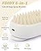 FDIDY 6 in 1 Cat Steam Brush for Shedding, Portable Anti-Static Grooming Comb for Cats & Dogs, Steam Misting Water Brush, Self-Cleaning Pet Hair Remover, Indoor Cat Spray Brushes for Cats & Dogs
