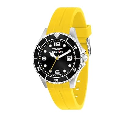 Sector No Limits Orologio Uomo, Tempo, Data, Analogico, Cinturino in Acciaio, Collezione 230 - R3251161058
