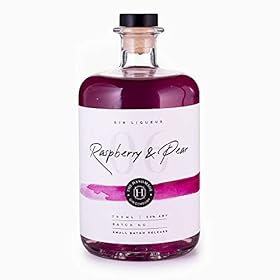 Buy Raspberry & Pear Handmade Gin Liqueur 70cl – Premium Craft Pink Gin with 20% ABV
