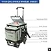 Titan Deep Freeze 60 (50+10) Can Wheeled Cooler - Collapsible Rolling Cooler with Wheels and All-Terrain Cart, Seagrass