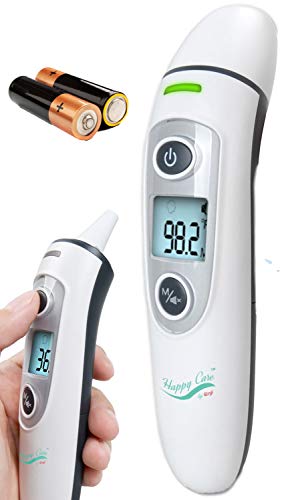 Image of Baby, Children's, Adult Ear and Forehead Digital Thermometer - Temporal Electronic Infrared, Dual F & C Temperature Mode, Fast 1 Second Read, for Infants, Babies, Kids & Adults, Ear Termometro
