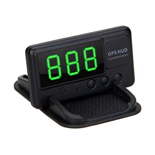 Car HUD Display, Riloer Car Universal Head Up Display GPS Digital Speedometer for Cars Trucks with Over Speed Warning, Fatigue Driving Alarm, Vehicle Speed MPH KM/H, 2 Display Model