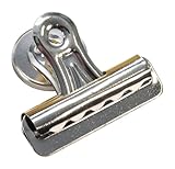 School Smart Rust Resistant Magnetic Clip, 2 in, Steel, Nickel Plated, Pack of 12