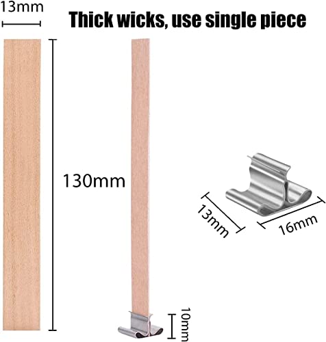 280 mechas gruesas de madera para velas kit miniatura 3