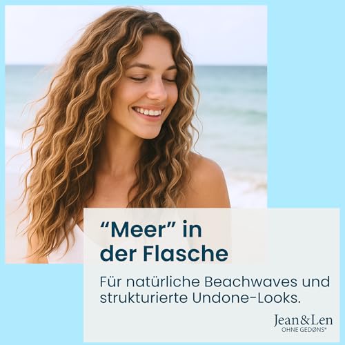 Jean & Len Sea Salt Spray für Volumen, Fülle & Griffigkeit, mit Meersalz & Algen-Extrakt, für Beachwaves...