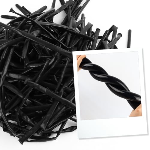 Image of Animal Balloons - Black 260 Long Balloons for Birthday Party Events,100 Pcs