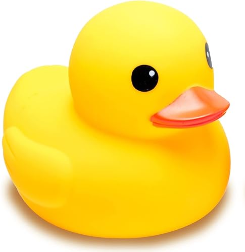 Patos de goma amarillos, juguetes de baño grandes para preescolar, tina flotante, patos chirriantes, regalo para baby shower, bebés, niños pequeños,