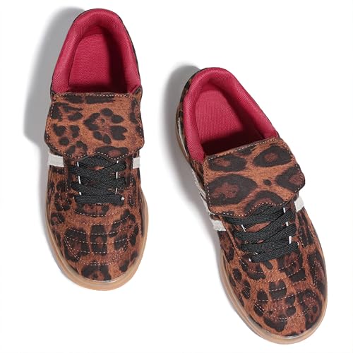 Mattiventon Women's Fashion Sneakers Casual Tennis Shoes Comfortable Retro Sneakers Lace-up Low Top Non-Slip Walking Shoes for 2025 Trendy3