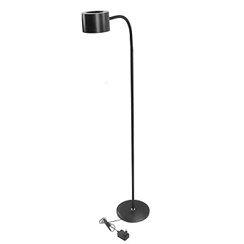 LED Floor Lamp, Memory Function Flexible Neck Design Height Adjustable LED Floor Lamp for Living Room (EU Plug)
