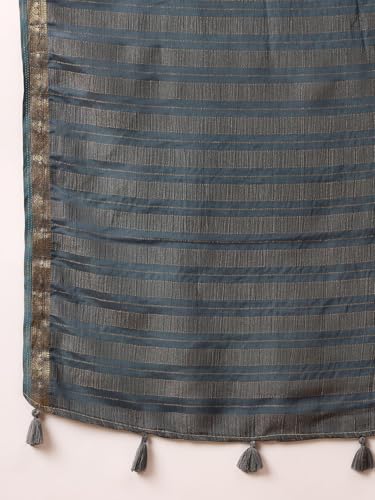 Image of AKHILAM Women's Kanjivaram Woven Soft Silk Saree With Blouse Piece