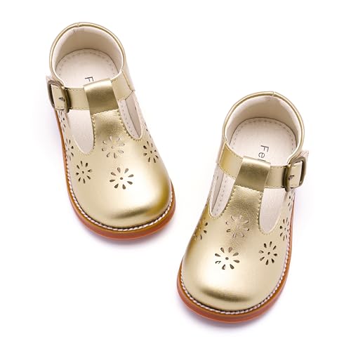 Image of Felix & Flora Toddler Little Girl Mary Jane Dress Shoes - Ballet Flats for Girl Party School Shoes