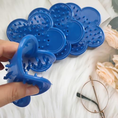 Removedor de espinas y hojas para rosas, plástico azul, 4 unidades miniatura 5