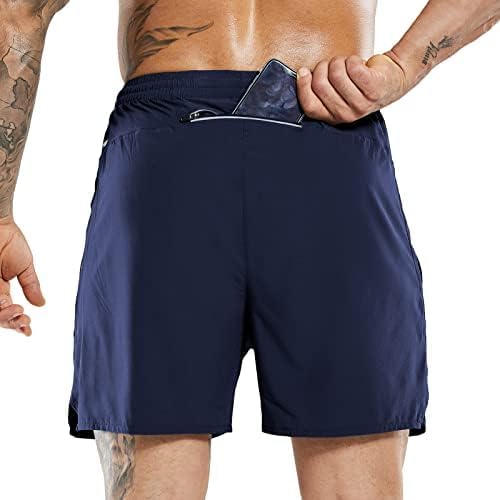 MIER Men's Running Shorts 7" Quick Dry Gym Athletic Workout Shorts with Zipper Pockets - Image 2