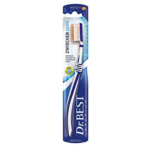 Dr.BEST Cepillo de dientes interdental, suave (1 unidad), para una limpieza profunda de los espacios interdentales