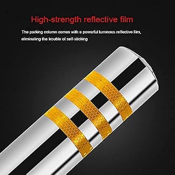 Parking Barrier Parking Barrier Lockable Car Parking Latch Space 2 Pack Heavy Duty Security Posts for Driveways (76600mm)