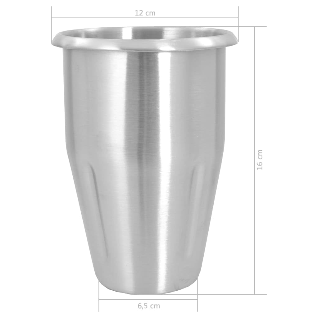 vidaXL Appareil Milkshake Acier Inoxydable 1L Cuisine Mixeur Boissons Cocktail