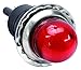 Dayton Raised Indicator Light, Red, 120V