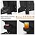 MXIMU Modern Adirondack Chairs Set of 4 Weather Resistant with Cup Holder Oversize Plastic Fire Pit Chairs Plastic Outdoor Chairs for Firepit Area Seating (Black)