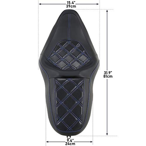 Motorcycle Driver Passenger Seat fit for Harley Touring Road King Street Glide Electra Glide Road Glide 2009-2023