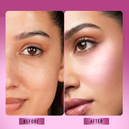Image of RENEE Yours Truly Strobe Cream for Face | 3 in 1 Highlighter Primer Moisturiser | Glow Cream, Lightweight, Non Sticky | Hydrating Dewy Skin Finish With Peptides | For All Skin Types | Pink - 18g