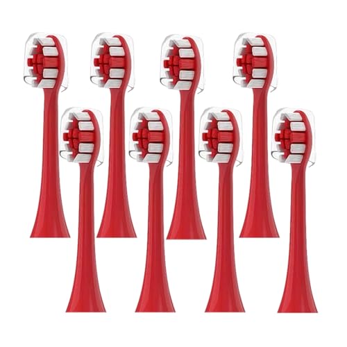 duVpuVw??bh - ?i LENOVO B002DC/B009DC/B001/B004/B005/B006(8pcs Red toothbrush heads)