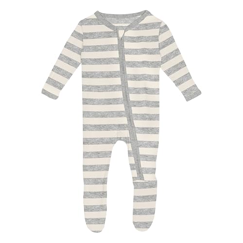Image of KicKee Footie with 2 Way Zipper in Celebration Prints, One-Piece Boy or Girl Baby Clothes