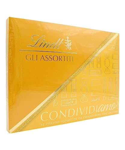Lindt Scatola Praline Gli Assortiti, 32 Praline assortite di cioccolato, in confezione 320g