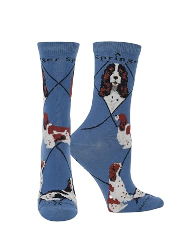 WHD Springer Spaniel crew socks