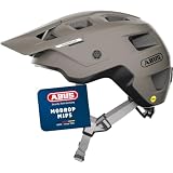 ABUS Casco MTB MoDrop MIPS, Grigio, M per Adulti e Ragazzi
