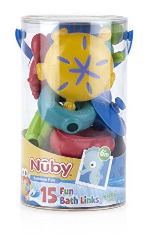 Nuby 15-Piece Fun Bath Links Toy #TOP2